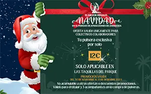 Parque de atracciones en Navidad