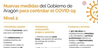 Nuevas medidas en Aragón para frenar el ritmo de contagios