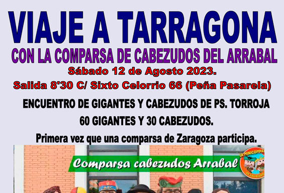 Excursión a Tarragona con los cabezudos del Arrabal