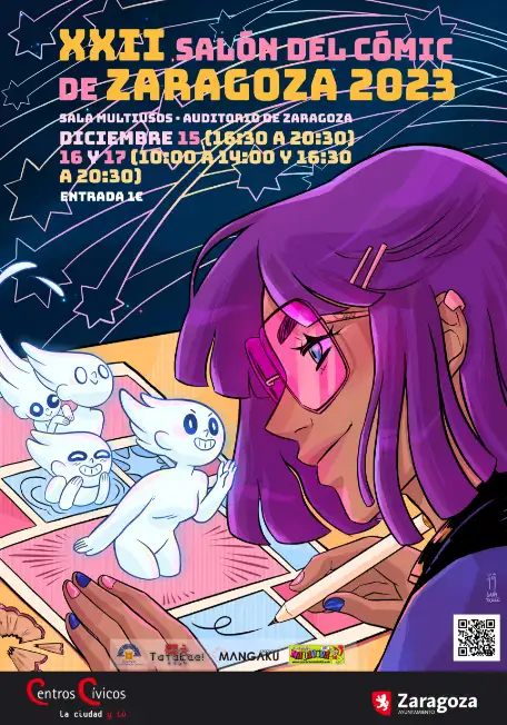 cartel del salon del comic, autora, Clara Soler